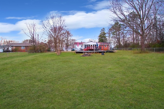 181 Peach, Inman, SC 29349 - fenced yard featuring a deck