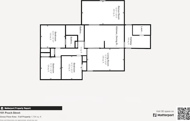 181 Peach, Inman, SC 29349 - view of room layout