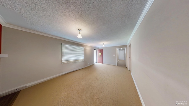 181 Peach, Inman, SC 29349 - carpeted spare room with crown molding and a textured ceiling