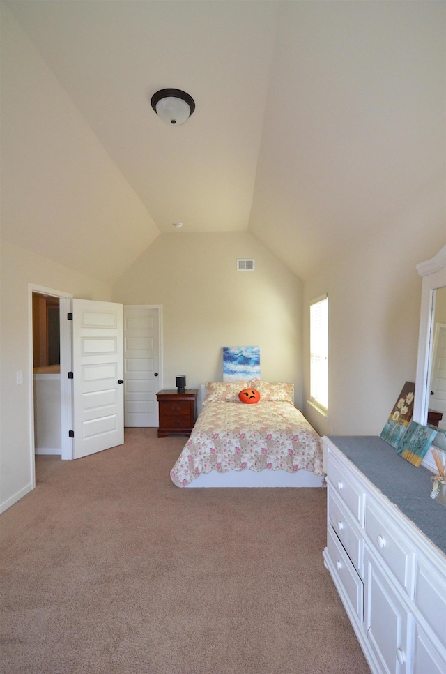 108 Dillard Crk, Greer, SC 29651 - carpeted bedroom featuring vaulted ceiling