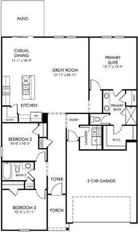 529 Cozy Blf, Spartanburg, SC 29301 - view of home floor plan