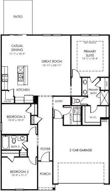 235 Merriweather, Spartanburg, SC 29301 - view of room layout