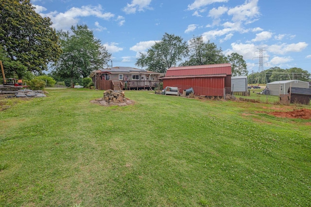 101 Jordan, Lyman, SC 29365 - view of grassy yard with an outdoor structure and an outbuilding