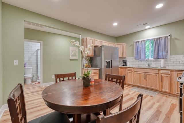 627 Branch, Woodruff, SC 29388 - dining area featuring light wood-type flooring and recessed lighting