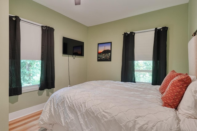 627 Branch, Woodruff, SC 29388 - bedroom featuring wood finished floors and a ceiling fan