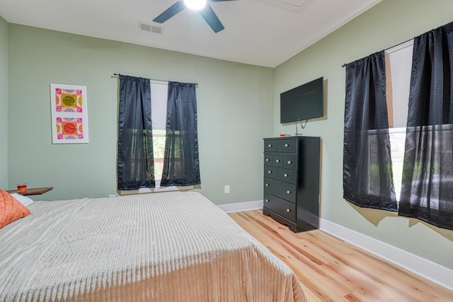 627 Branch, Woodruff, SC 29388 - bedroom featuring wood finished floors and a ceiling fan