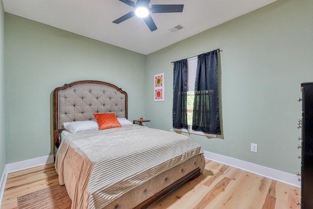 627 Branch, Woodruff, SC 29388 - bedroom featuring light wood-style flooring and a ceiling fan