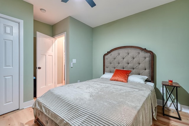 627 Branch, Woodruff, SC 29388 - bedroom featuring wood finished floors and ceiling fan