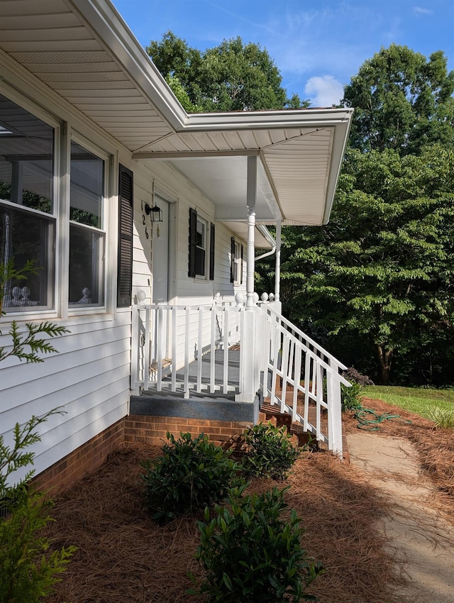 126 Loblolly, Wellford, SC 29385 - view of exterior entry with a porch