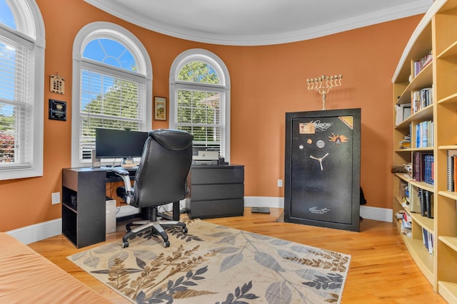 410 Anchorage, Inman, SC 29349 - office space featuring ornamental molding and wood finished floors