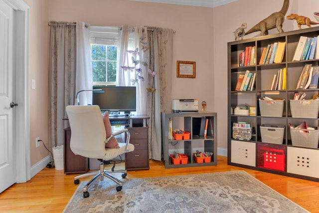 410 Anchorage, Inman, SC 29349 - office with wood finished floors and ornamental molding