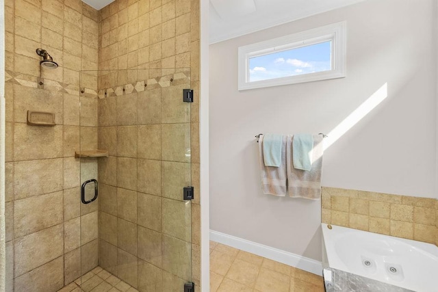 325 Reflection, Lyman, SC 29365 - bathroom featuring a stall shower and a tub with jets