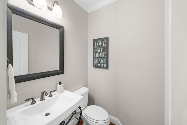 325 Reflection, Lyman, SC 29365 - half bathroom with ornamental molding and toilet