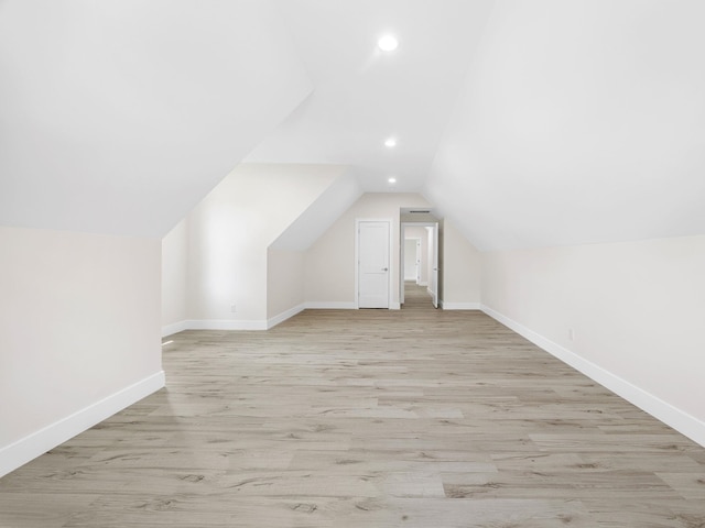 162 Clearcreek, Boiling Springs, SC 29316 - additional living space with lofted ceiling, recessed lighting, and light wood-style floors