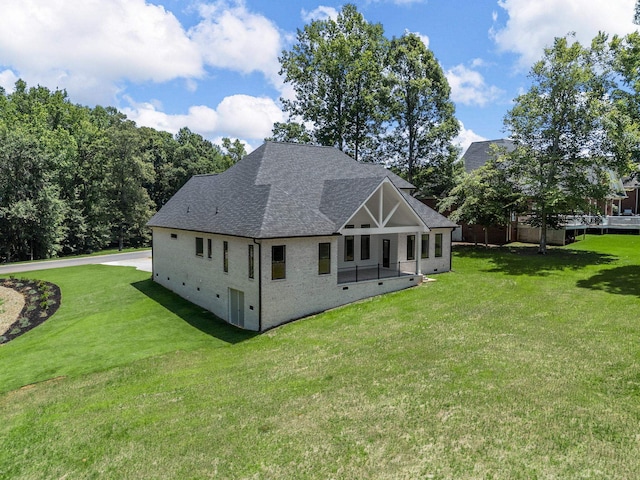 162 Clearcreek, Boiling Springs, SC 29316 - rear view of property featuring a yard and a shingled roof