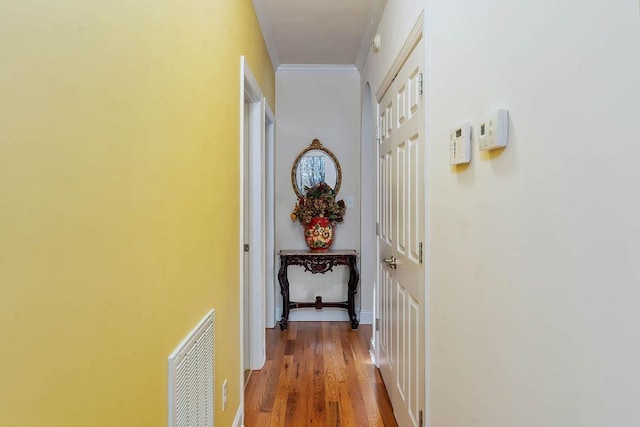 387 Goodview, Hendersonville, NC 28792 - hall with ornamental molding and wood finished floors