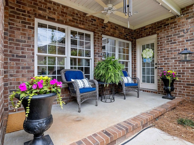 504 Carolina Clb, Spartanburg, SC 29306 - view of patio / terrace with a ceiling fan