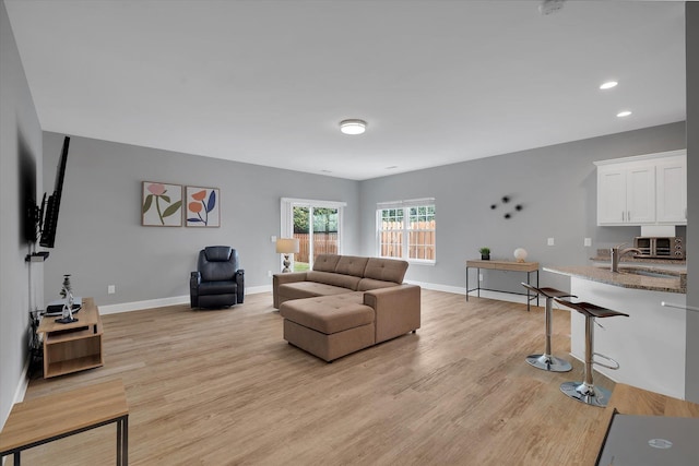 826 Chartwell, Greer, SC 29650 - living room with light wood-style floors and recessed lighting