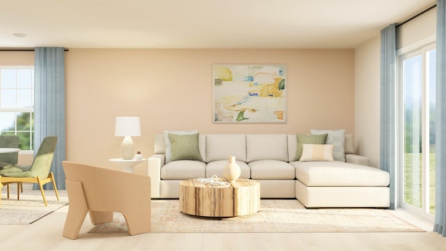 1079 Cleveland Mdws, Spartanburg, SC 29303 - living room featuring wood finished floors