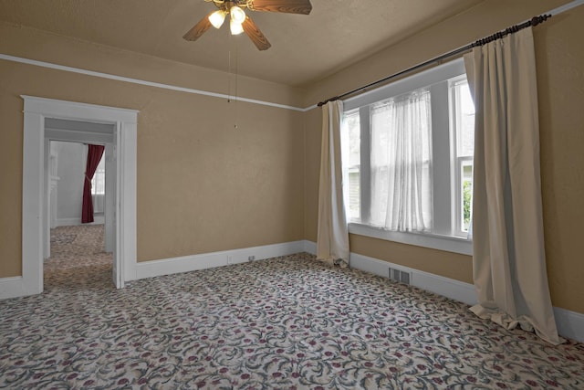 283 Hydrick, Spartanburg, SC 29306 - unfurnished room featuring carpet flooring and ceiling fan