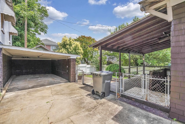 283 Hydrick, Spartanburg, SC 29306 - view of patio with a gate and driveway