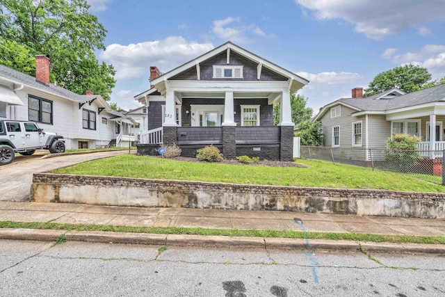 283 Hydrick, Spartanburg, SC 29306 - view of front facade with a porch