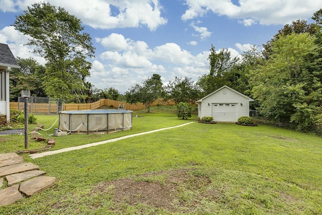 409 Cresthaven, Boiling Springs, SC 29316 - view of yard featuring a detached garage and an outdoor structure