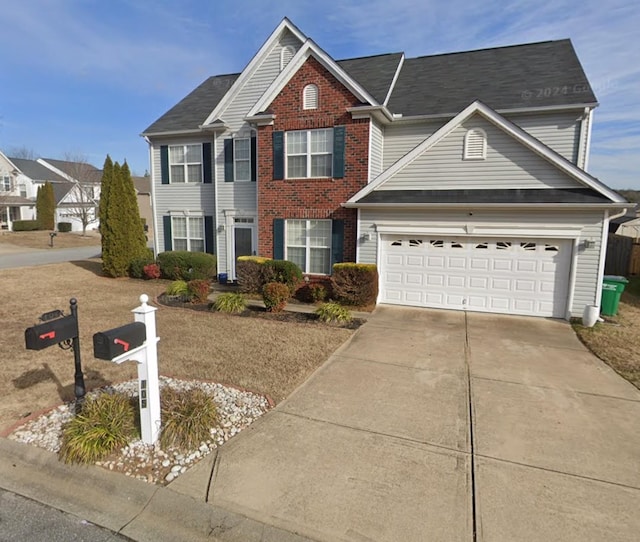 105 Pimmitt Run, Moore, SC 29369 - traditional home featuring concrete driveway, an attached garage, and brick siding