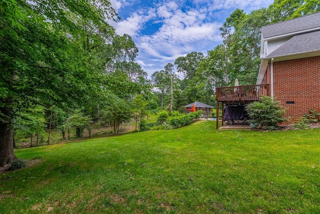 228 Antrim, Moore, SC 29369 - view of green lawn featuring a deck