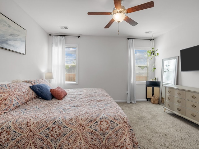 244 Cassingham, Boiling Springs, SC 29316 - bedroom featuring light colored carpet and a ceiling fan