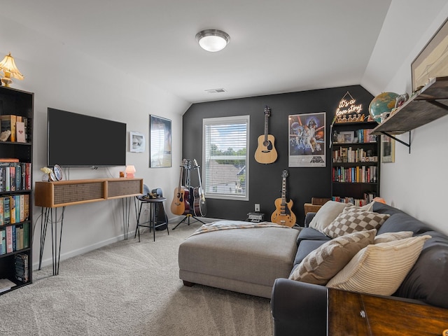 244 Cassingham, Boiling Springs, SC 29316 - carpeted living area with lofted ceiling and baseboards