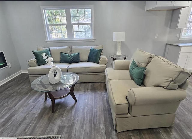 1547 Farley Ave, Spartanburg, SC 29306 - living area with dark wood-type flooring