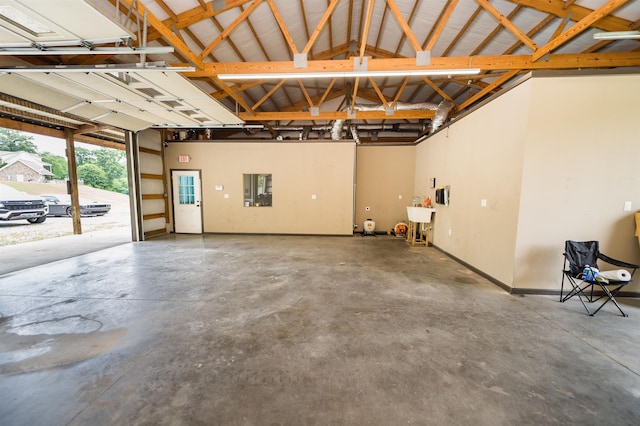 2650 Rainbow Lake Rd, Inman, SC 29349 - garage featuring baseboards
