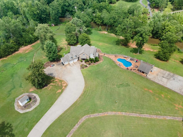 2650 Rainbow Lake Rd, Inman, SC 29349 - aerial overview of property's location featuring a pool area