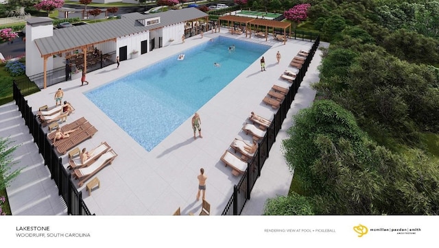 535 Sunfire, Woodruff, SC 29388 - view of swimming pool featuring a patio area