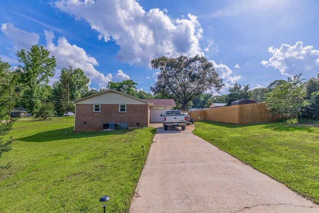 13 Thomas, Williamston, SC 29697 - view of side of home with brick siding, driveway, and crawl space