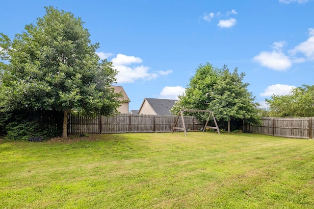 415 Bridge Xing, Simpsonville, SC 29681 - fenced backyard with a playground