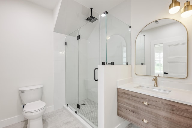 3617 Pennington, Greer, SC 29651 - bathroom featuring a shower stall and vanity