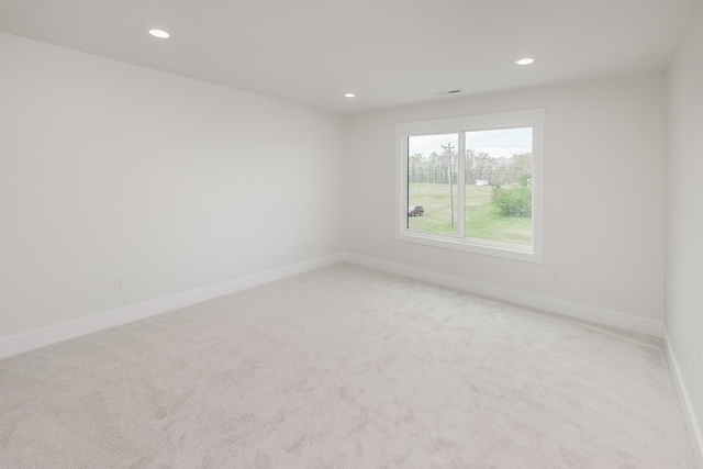 3617 Pennington, Greer, SC 29651 - empty room featuring light colored carpet and recessed lighting