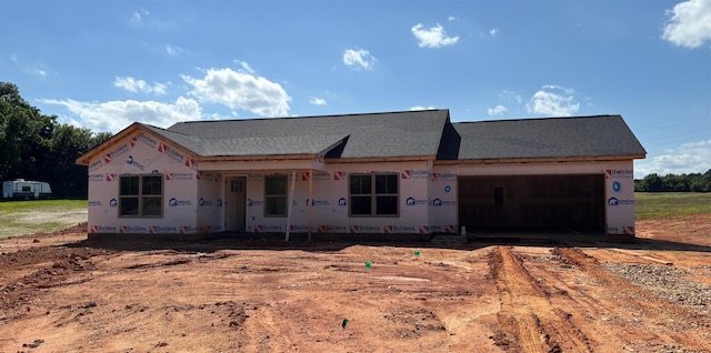 129 Worthmore, Gaffney, SC 29340 - property in mid-construction featuring a garage, covered porch, and a shingled roof