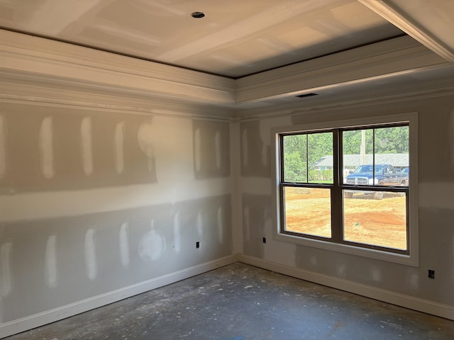 129 Worthmore, Gaffney, SC 29340 - empty room featuring unfinished concrete flooring and baseboards