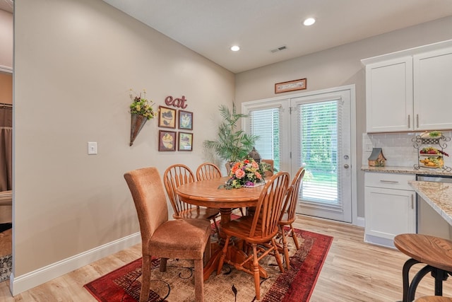 119 W Caylee, Chesnee, SC 29323 - dining room featuring light wood-style flooring and recessed lighting