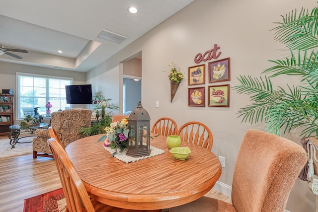 119 W Caylee, Chesnee, SC 29323 - dining room featuring wood finished floors, recessed lighting, and a ceiling fan