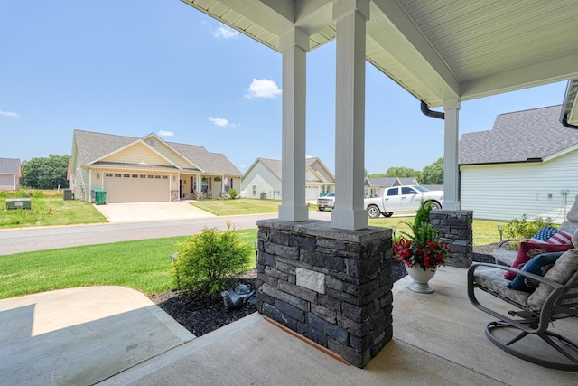 119 W Caylee, Chesnee, SC 29323 - covered porch featuring a yard and a residential view