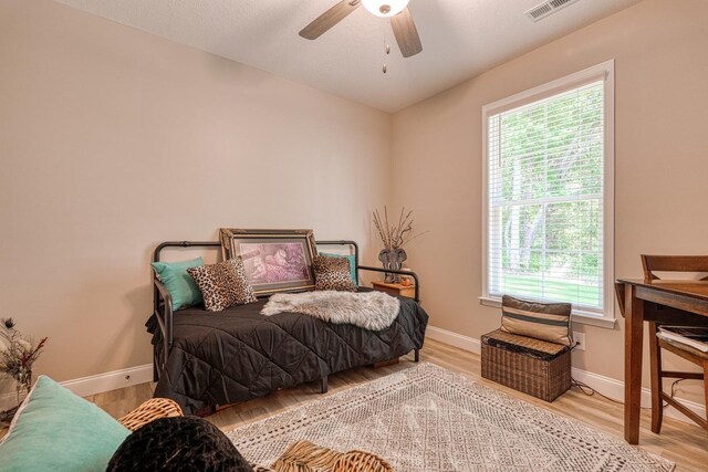 119 W Caylee, Chesnee, SC 29323 - living area with healthy amount of natural light, wood finished floors, and ceiling fan