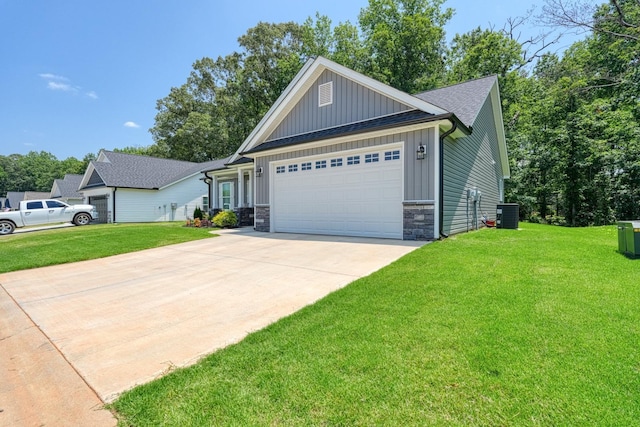 119 W Caylee, Chesnee, SC 29323 - craftsman house featuring board and batten siding, a garage, driveway, and a front yard
