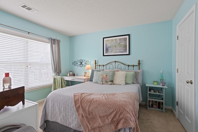 514 Collingsworth, Greenville, SC 29615 - bedroom with carpet, multiple windows, and a textured ceiling