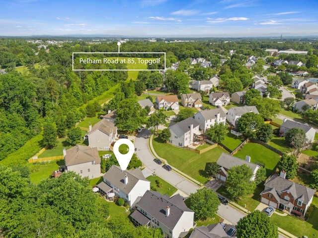 514 Collingsworth, Greenville, SC 29615 - aerial view of residential area with property parcel outlined