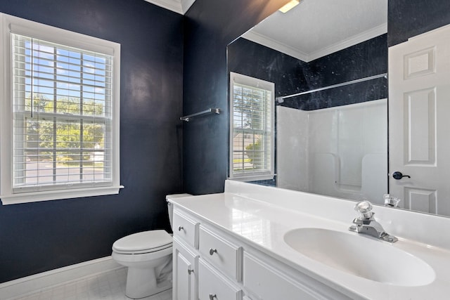 802 Wheat, Greer, SC 29651 - full bath with crown molding, a shower, and vanity