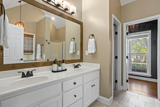 802 Wheat, Greer, SC 29651 - bathroom featuring double vanity and baseboards